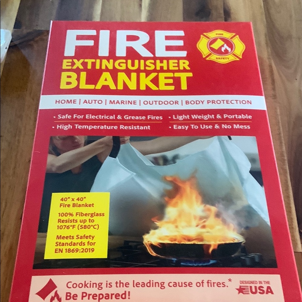 Red Safety Blanket for Fire Emergencies
